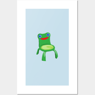 Froggy Chair Posters and Art